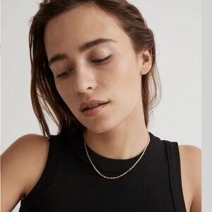 Madewell Demi-Fine Paperclip Gold Chain Necklace